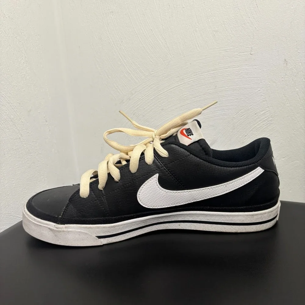 Nike Court Legacy Mens Size 11.5 Black White‎ Athletic Lifestyle Shoes Sneakers
